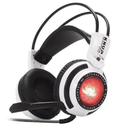 Fone De Ouvido Headset Gamer Com Microfone Branco Knup - KP-400