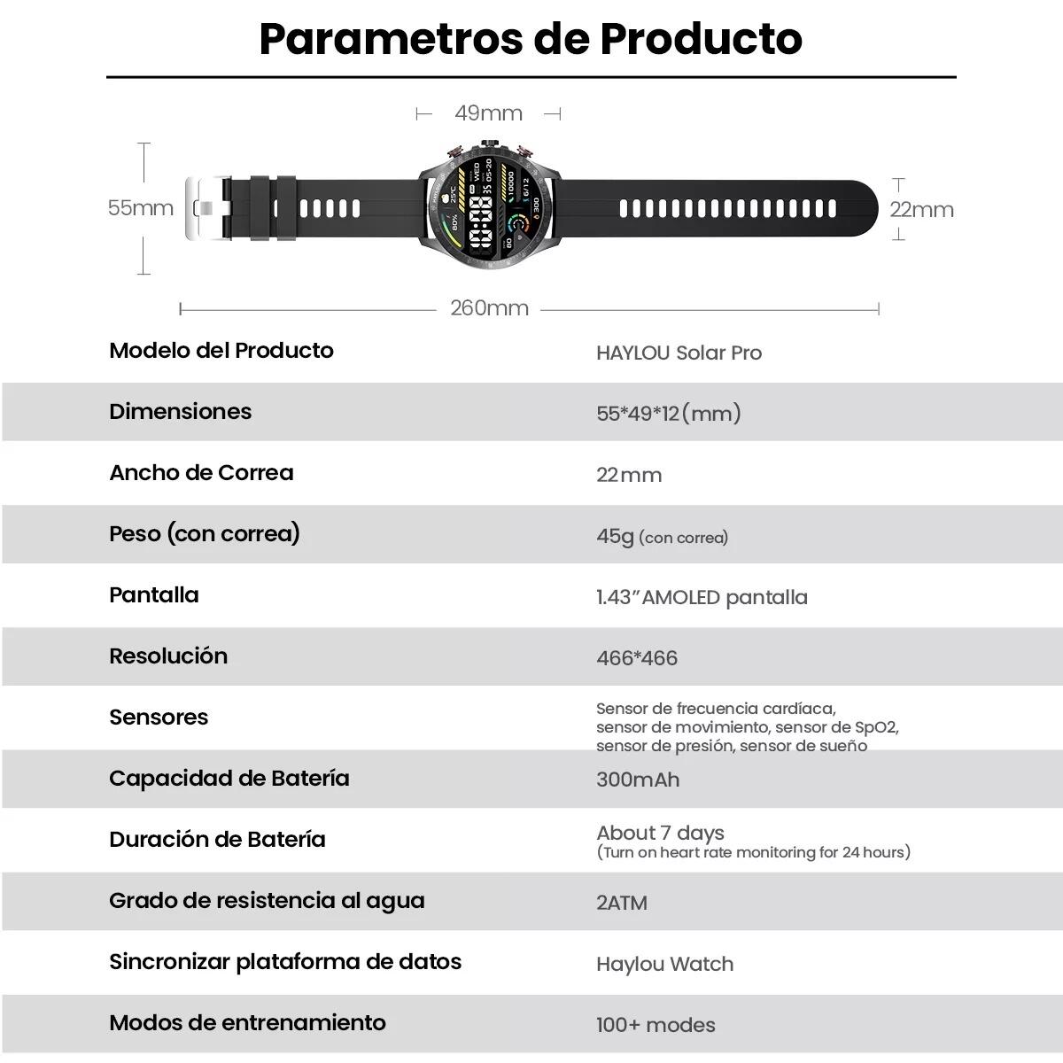 Haylou Solar Pro Amoled A Prova Dagua