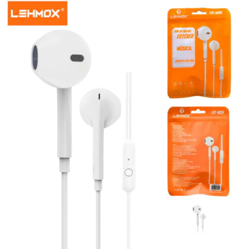 Fone de Ouvido Estéreo com Microfone Lehmox - LEF-1030