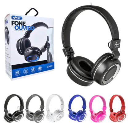Fone de Ouvido Headphone Dobrável com Microfone KNUP
